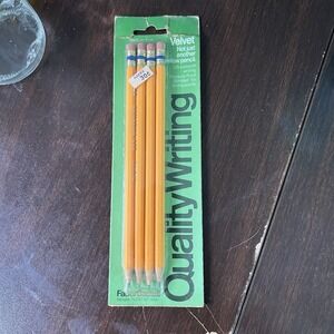 Vintage Faber-Castell Velvet Pencils 4pk Medium Firm USA Made Sealed *AAFES* NOS